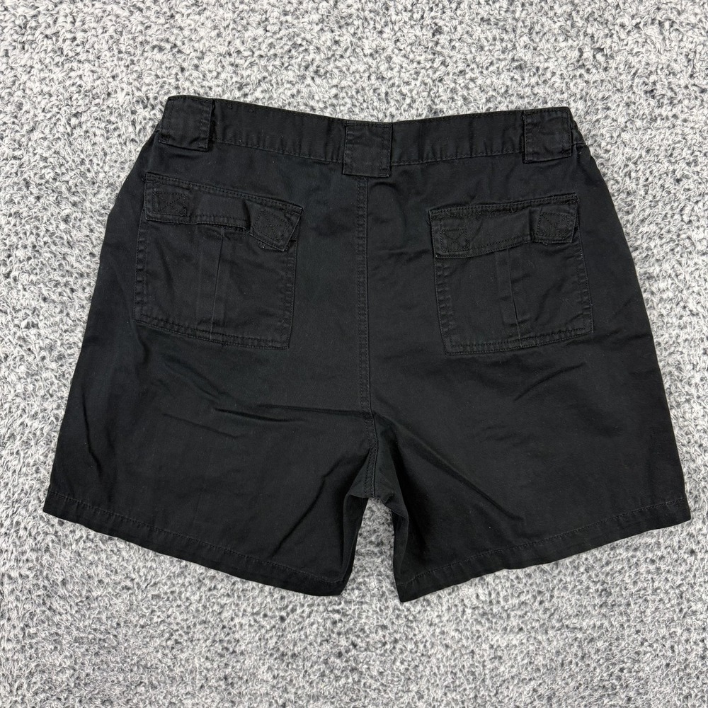 Talos Shorts Mens 34 Black Cargo Elastic Waist Canvas Outdoor Hiking Casual - Picture 2 of 6